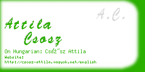 attila csosz business card